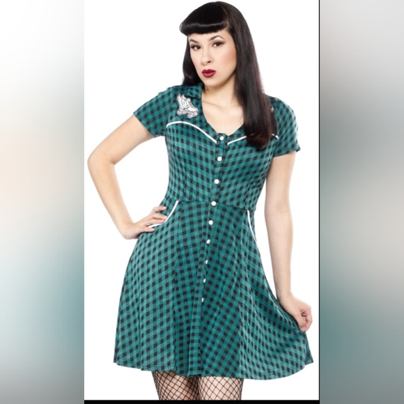 Sourpuss Dresses & Skirts - Sourpuss Heaven on Wheels Western Dress, VGUC, Size L